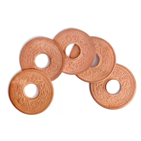 Copper Coin/Sikka with Hole (Pack of 5)